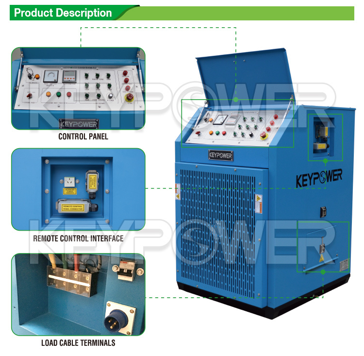 100-2500W Resistive Load Bank, Accurate and Precise Generator Test Equipment
