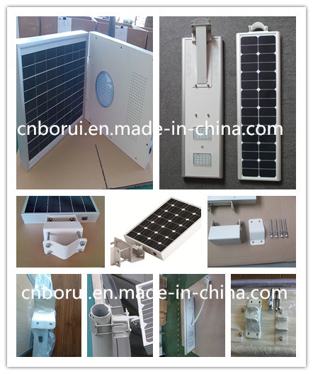 Price of 110W Customized Integrated Outdoor Solar Energy Street Light All in One Type