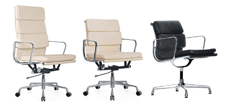 Modern Bentwood Office Chair Swivel Computer Leather Office Chair Meeting Chair
