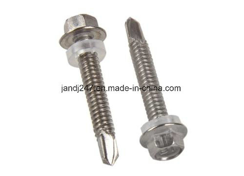 Hex Washer Head Self Drilling Tapping Metal Screw with Washer