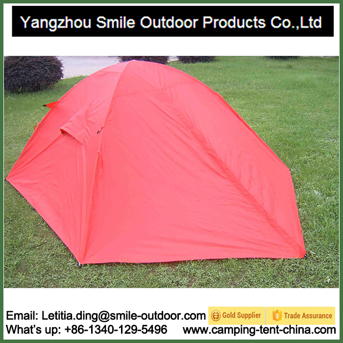 1-2 Person Aluminium Pole Outdoor Double Layer Camping Tent