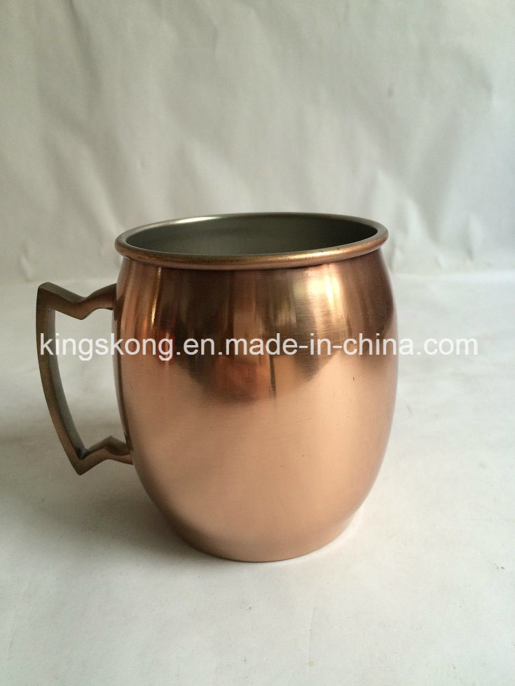 Copper Moscow Mule Mug with Stainless Steel or Aluminium Material