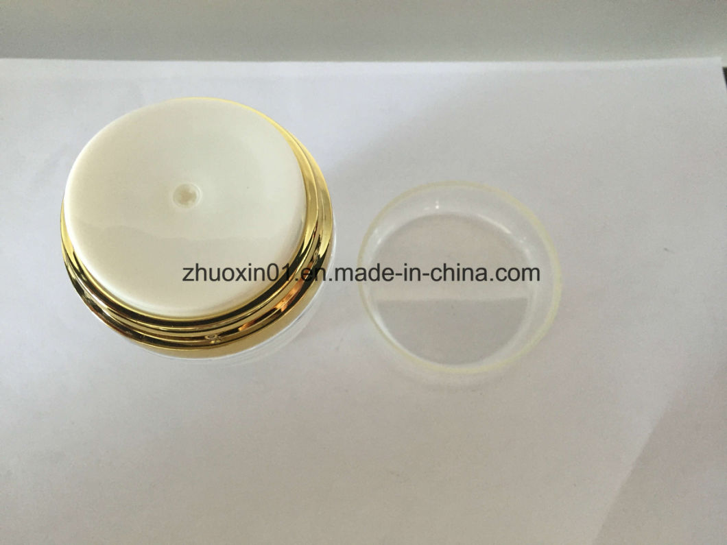 Round Shape Acrylic Cream Jar for Skin Care Packaging