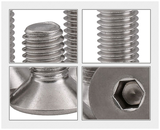 Stainless Steel 304 A2-70 Countersunk Head Hexagon Socket Cap Screw