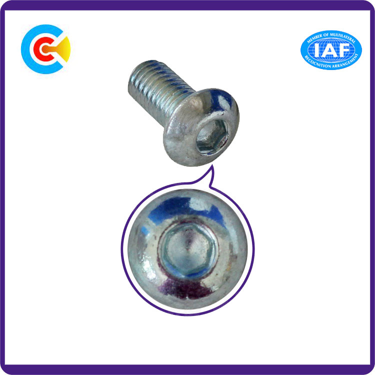 Carbon Steel Pan Head Hexagon Socket Cap Screws Cap Screw