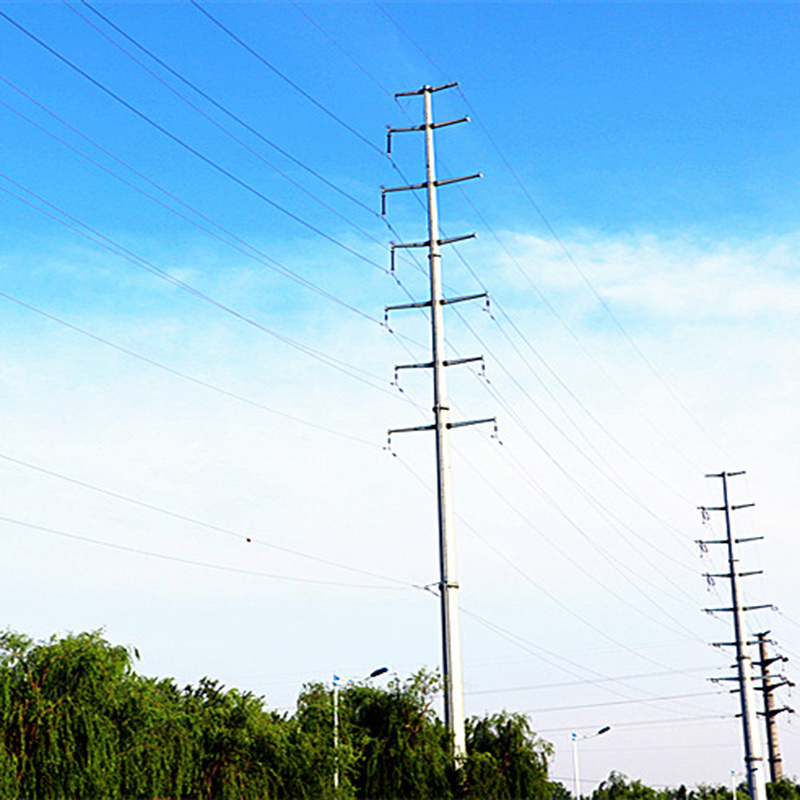 110kv Power Transmission Pole with Double Circuit