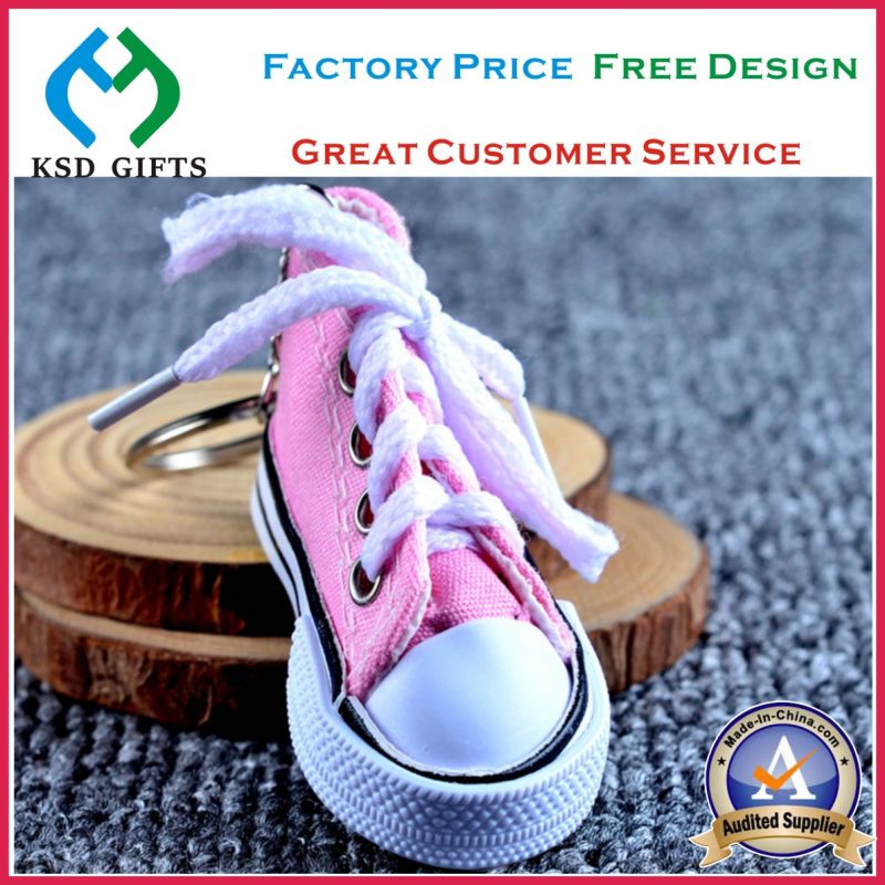 Fashion Popular Fabric Shoe Keyrings