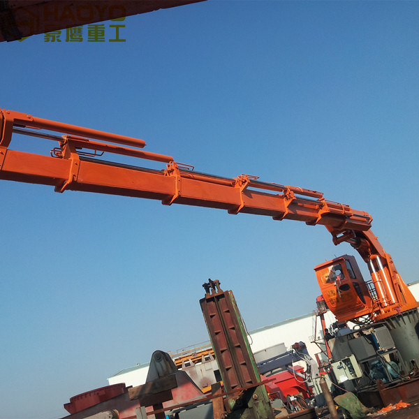 1t 10m Hydraulic Telescopic Knuckle Boom Ship Marine Crane