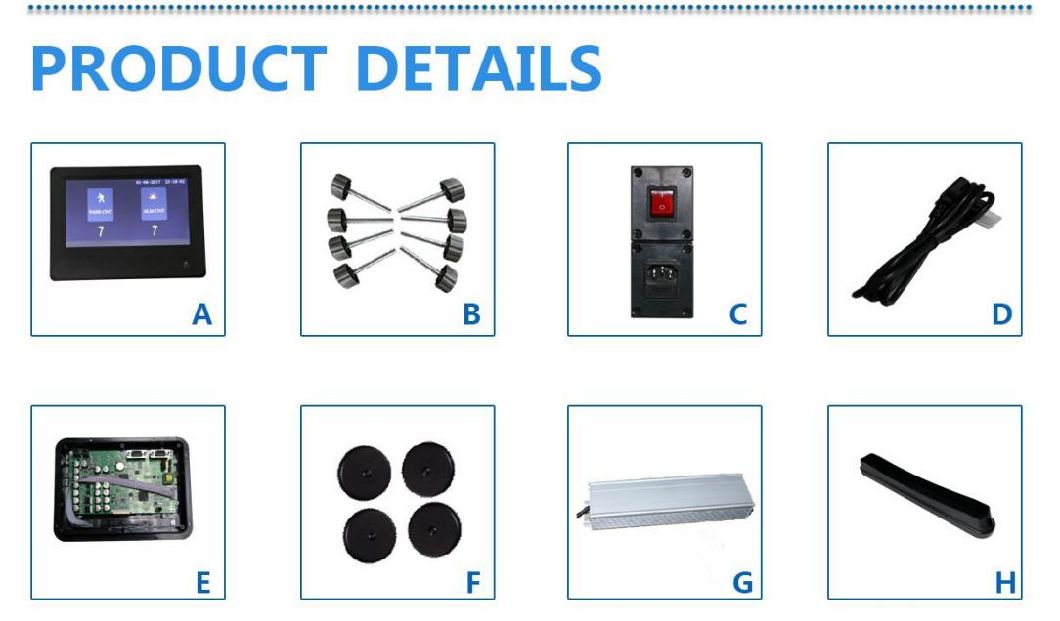 33 Zones Walk Through Metal Detector with Customized CCTV and 128g SD Card (0-999 adjusted sensitivity)