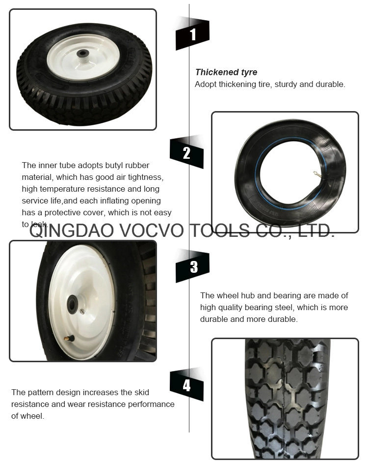 400-8 Pneumatic Rubber Wheel for Wheelbarrow