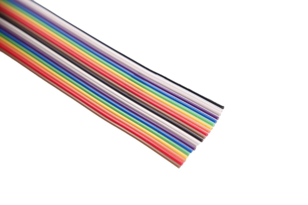 UL, cUL, 10pin Computer Wire Rainbow Color Flat Ribbon Cable IDC Wire Cable