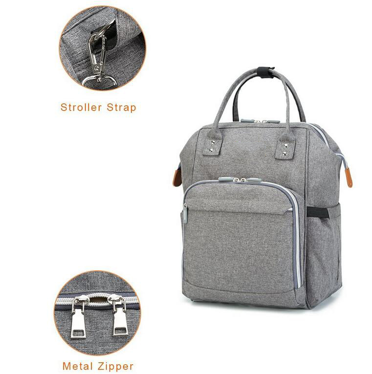 Multifunctional Baby Mummy Nappy Bag Diaper Bag for Outdoor Travel