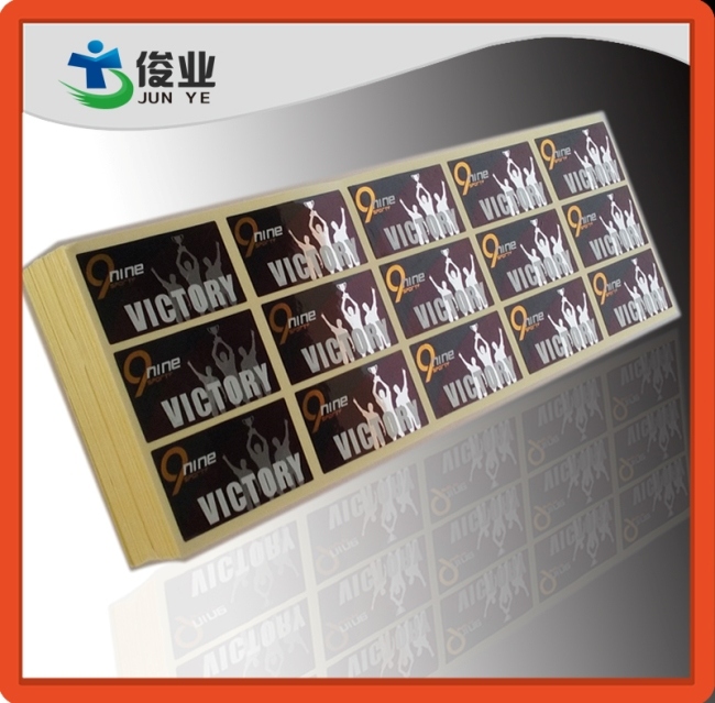 Coffee Shop Paper Adhesive Stickers with Irregular Shape