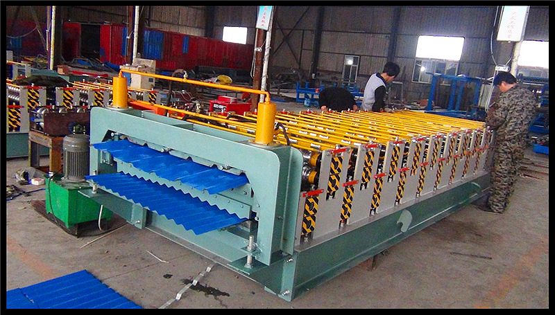 Dixin High Speed Roof Tile Double Layer Roll Forming Machine