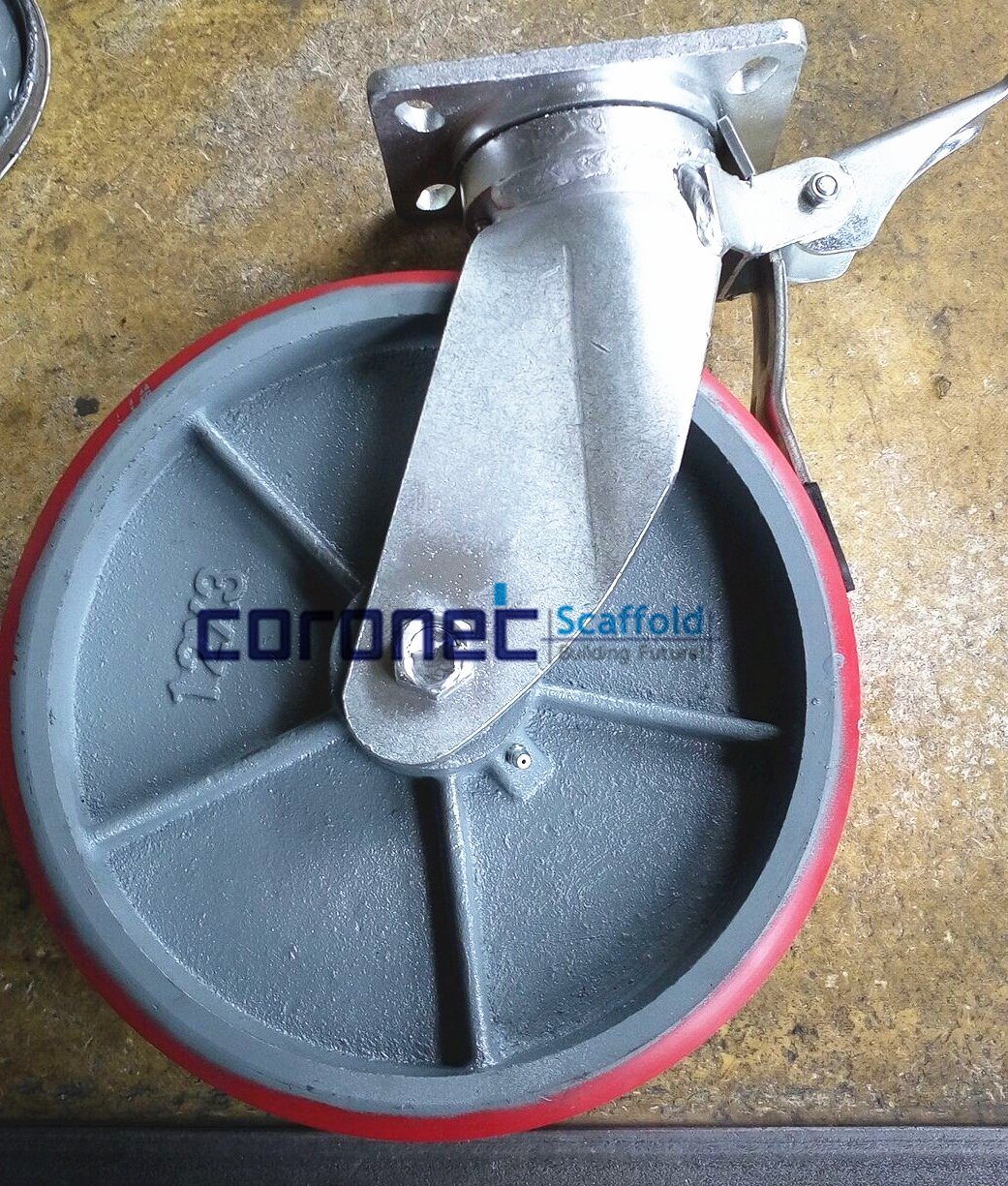 Ringlock Scaffolding Heavy Duty Caster on Cast Iron Wheel