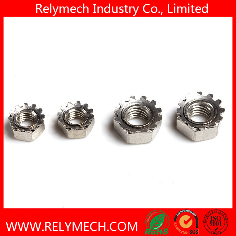 Stainless Steel Hex Kep Nut K-Lock Nut K Nut with External Tooth M4-M10