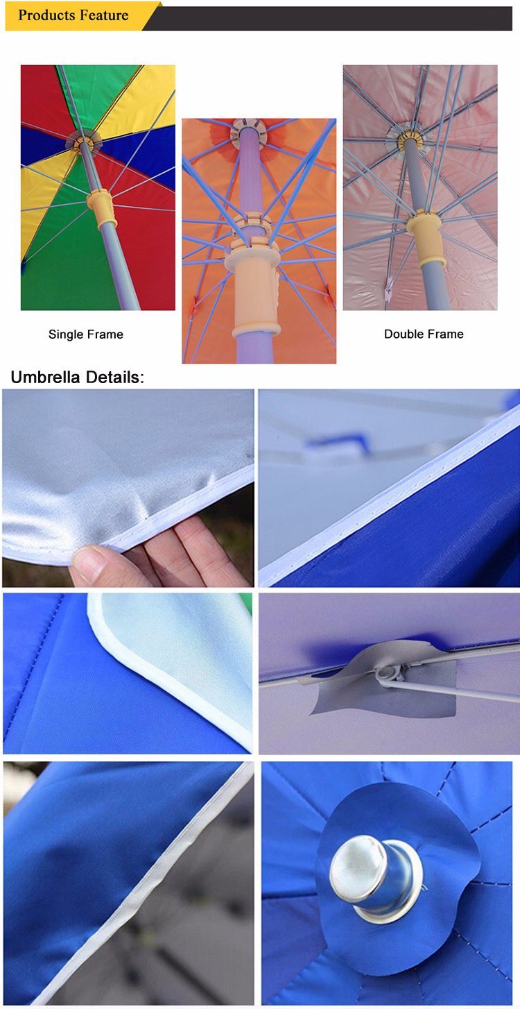 Advertising Polyester Umbrellas with Logo Printing for Outdoor, UV Protection Sun Polyester Umbrella