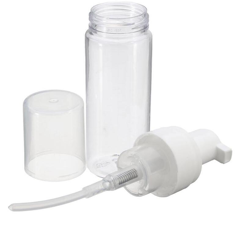 50ml Clear Foaming Bottle Froth Pump Soap Mousses Liquid Dispenser Foam Bottles with Cap Plastic Shampoo Lotion Bottling