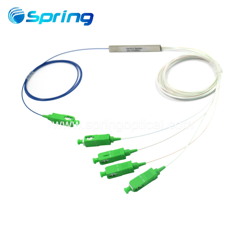 Fiber Optical PLC Splitter 1*4 Sc/APC Connector