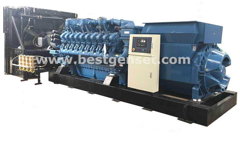 3000kVA Mtu Open Type High Voltage Diesel Engine Generator Manufacturer