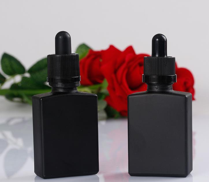 15ml 30ml Black Essential Oil Glass Dropper Bottle