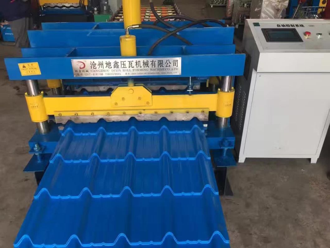 Galvanized Roofing Sheet Glazed Tile Roll Forming Machine