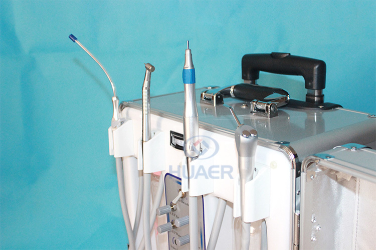Portable Dental Unit Hr-Dp12 with Bulid in Air Compressor