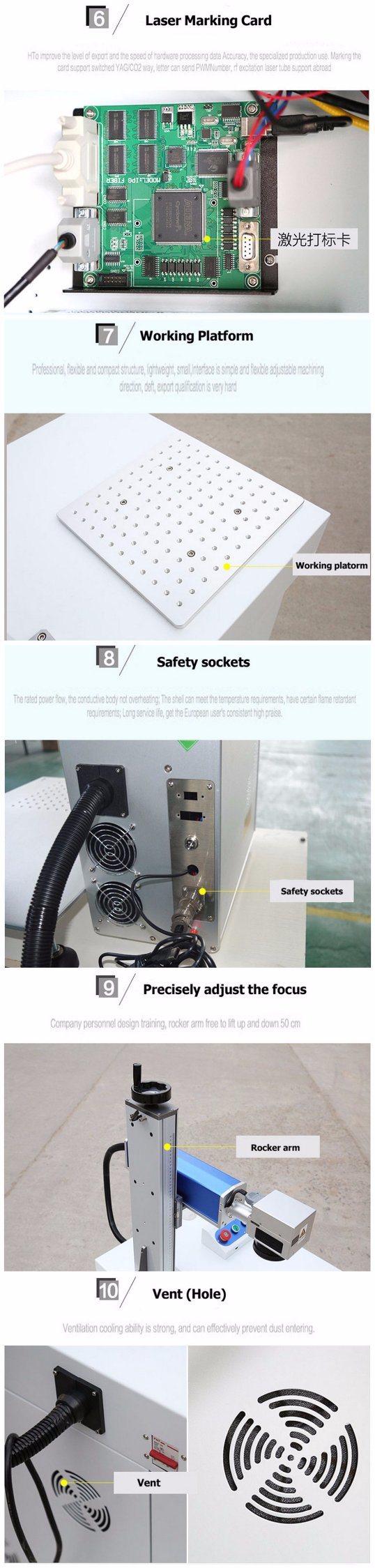 Fiber Laser Marker Engraver Equipment for Metal/ Lipstick Marking