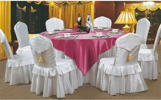 Red Flower Decorative Big Event Chair Cover (YT-17)