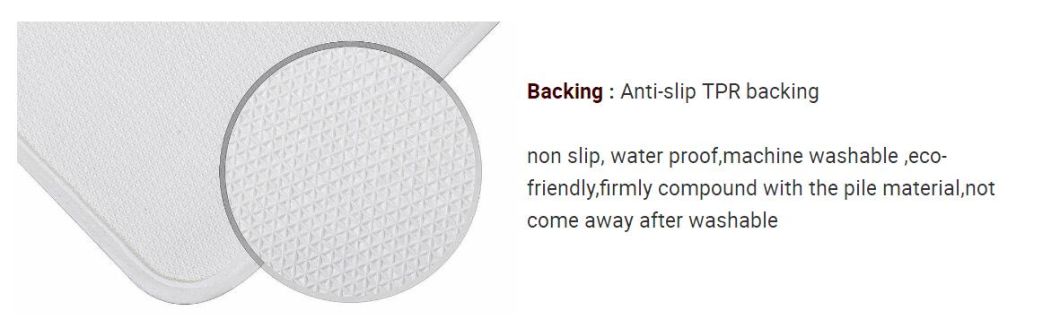 Soft Comfortable Anti-Slip Cheap Hot Sale Carpet Bath Mat