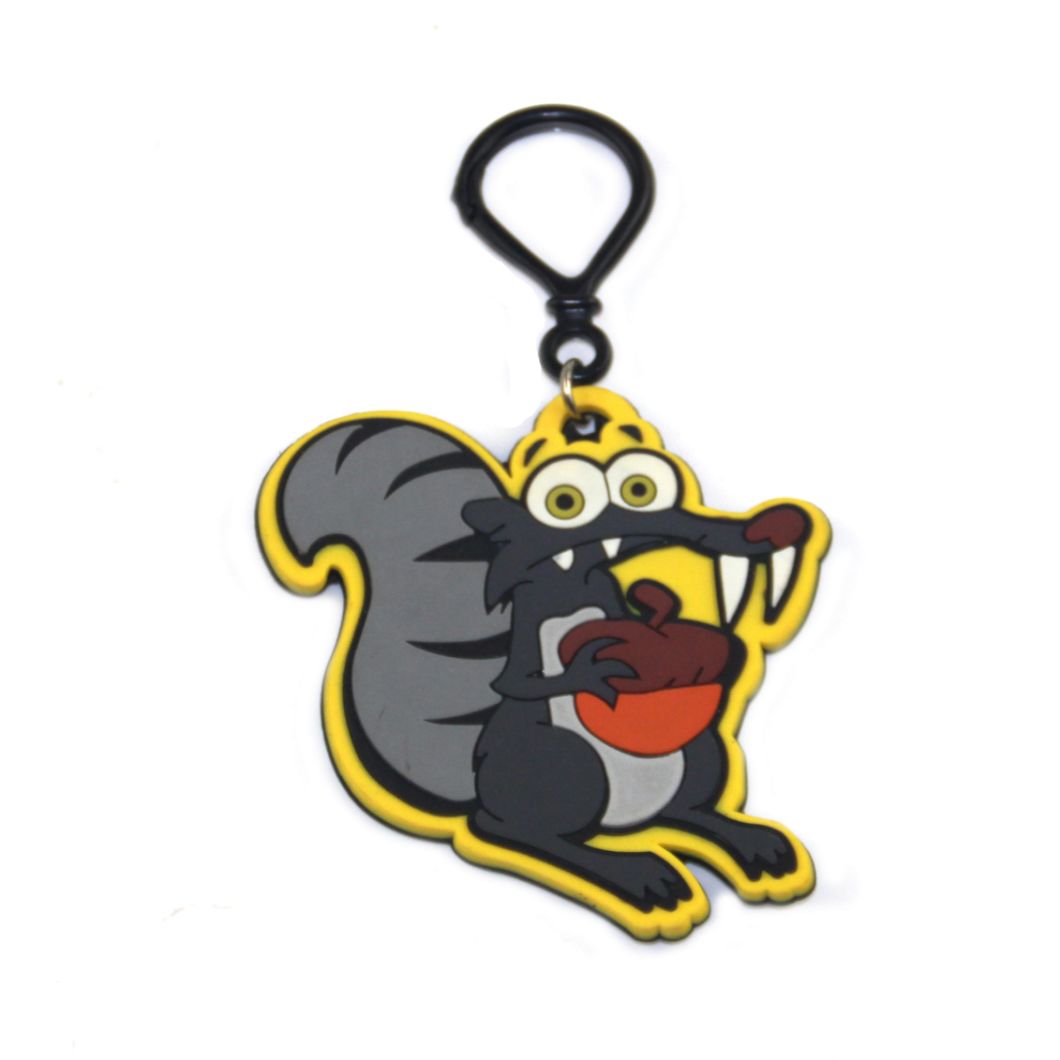 2018 Trending Products Custom 3D Animal Rubber Keychains
