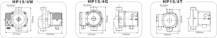 HP15/4G (W) -130 Hot Water Circulation Pump