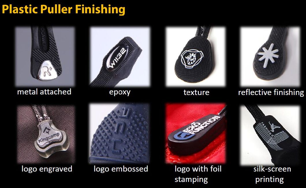 Sinicline Custom Embossed Logo Zip Pull with Metal Puller