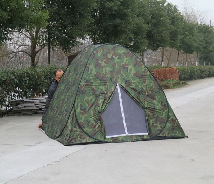 Outdoor 3-Person Pop up Foldable Camouflage Automatic Dome Camping Tent