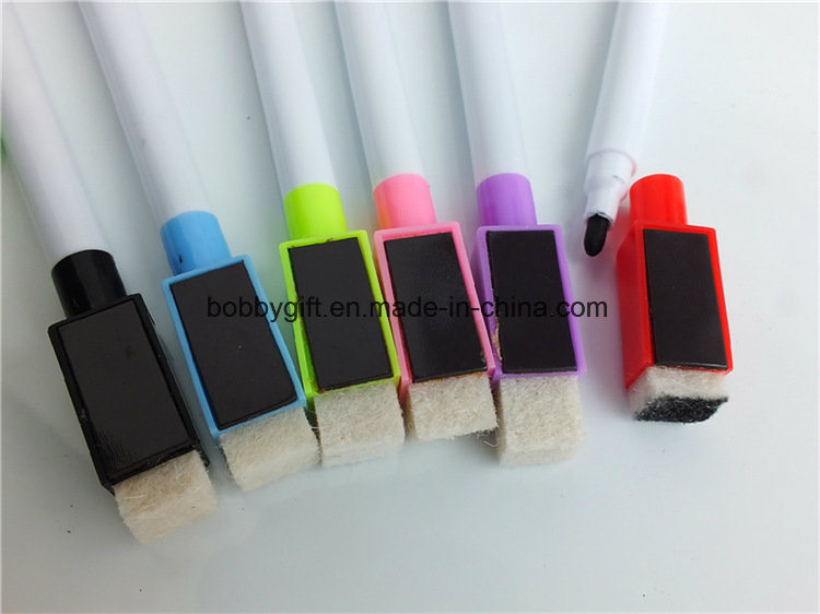 Promotional Gifts Magnetic Erasable Marker Pen with Felt on Cap