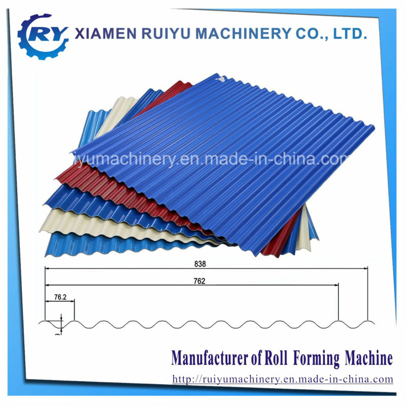 Corrugated Metal Sheet Roof Panel Making Roll Forming Machine