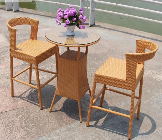 Garden Bar Coffee Table Furniture PE Rattan Furniture for Bar