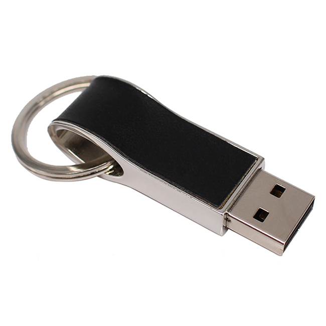 Leather Style USB Flash Disk Key Chain