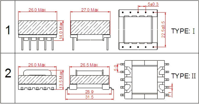 Ei 40 High Frequency Transformer