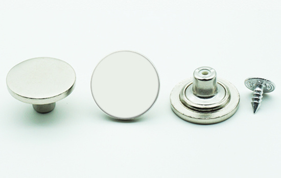 Matt Silver Color High Quality Metallic Buttons Alloy Jeans Button for Garments