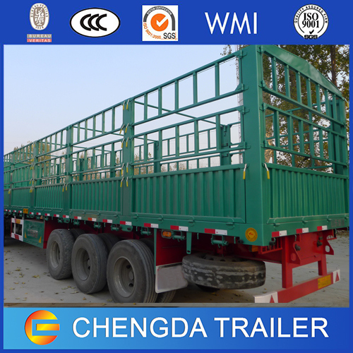China 3 Axles Cargo Box Truck Trailer 60t Cargo Semi-Trailer