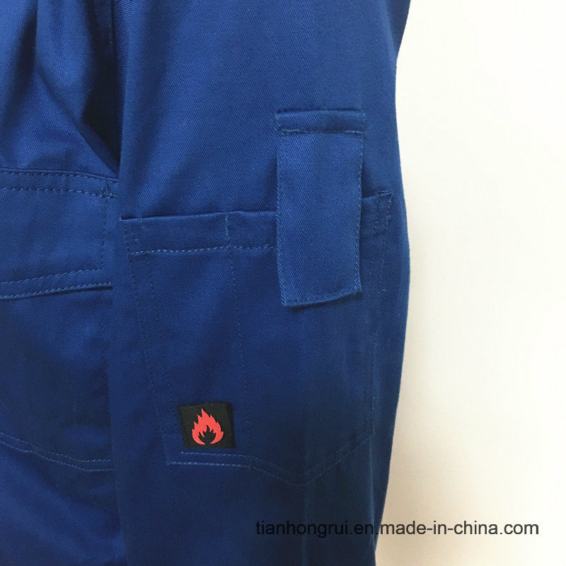 Cotton Polyester Fr Anti-Static Protective Workwear Coverall for Hospital/Industry