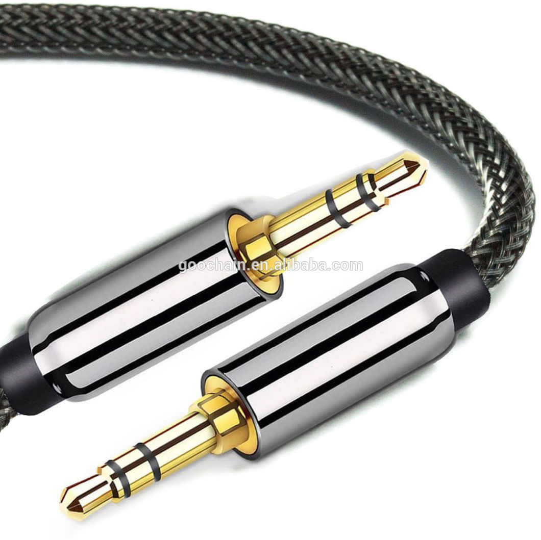 Finshnet Braided 3.5mm Audio Aux Stereo Male to Male Cable