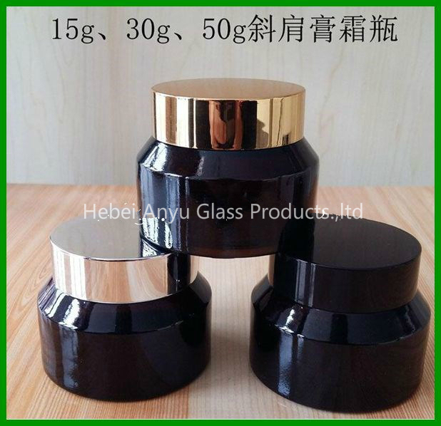 Wholesale Amber Glass Cosmetic Bottle