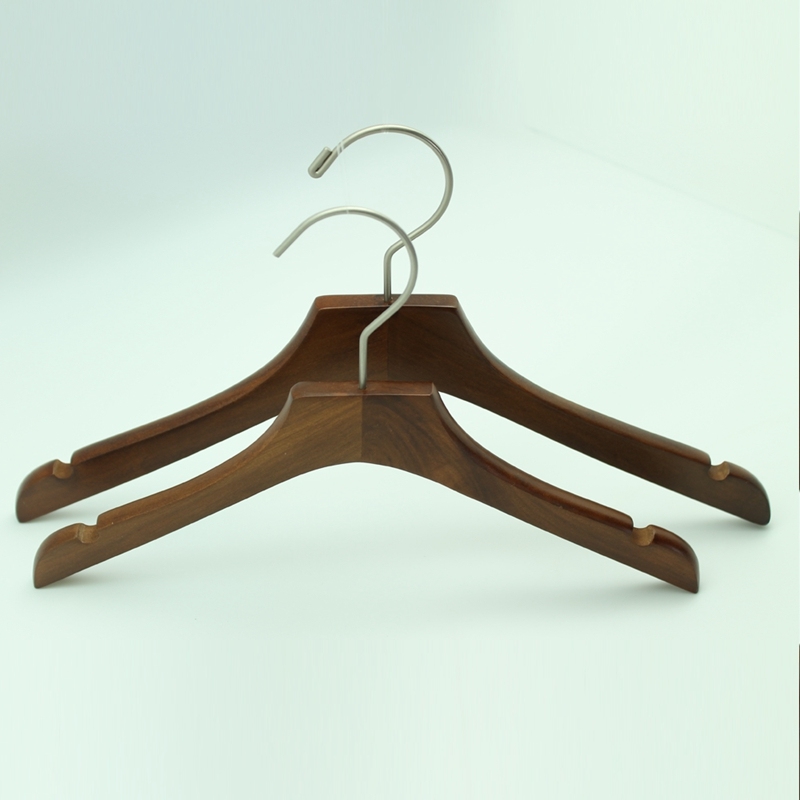 Yeelin Mahogany Flat Neck Shirt Wooden Hanger