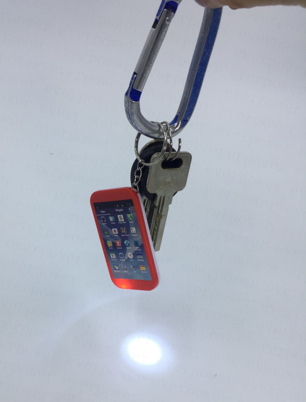 Mini Mobile Shape Ultra Bright LED Keyring Light Torch for Promotion