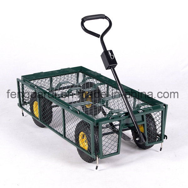 Hot Sale Hand Push 4 Wheel Garden Wagon Tool Cart (TC4211)