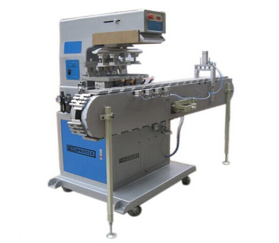Automatic 4 Colors Pad Printing Machine with Conveyor Belt