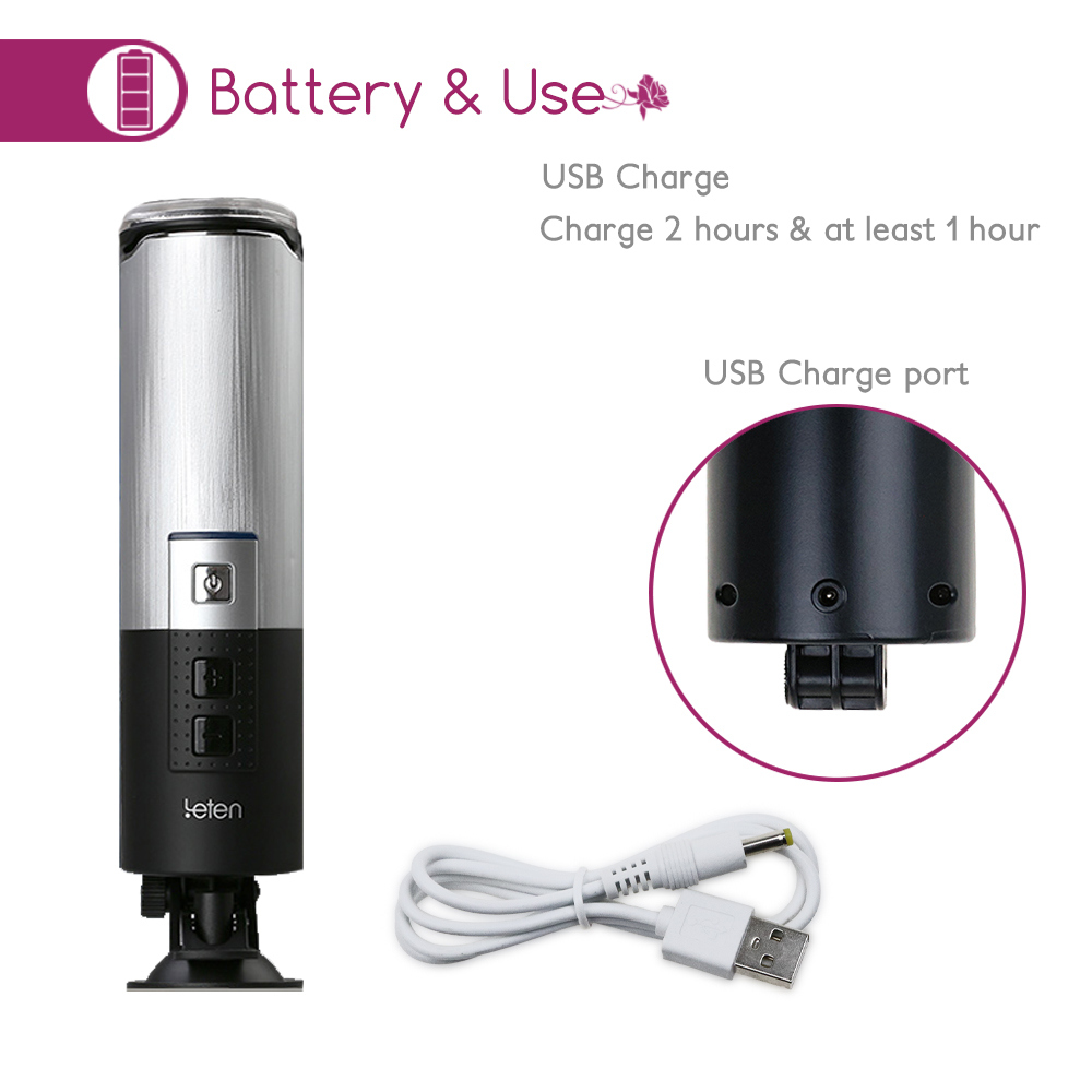 Piston USB Charged Retractable electric Male Fully Automatc Masturbator Hands Free Thrust Adult Sex Machine Toy for Men