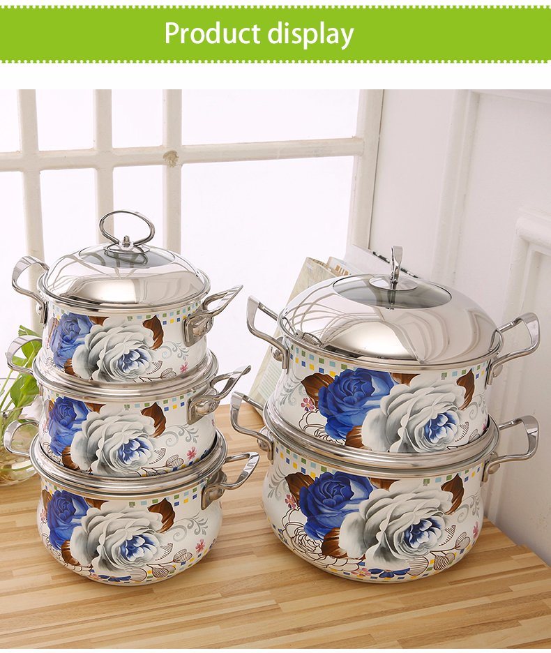 Hotsale 5 PCS Enamel Casserole Cookware Set